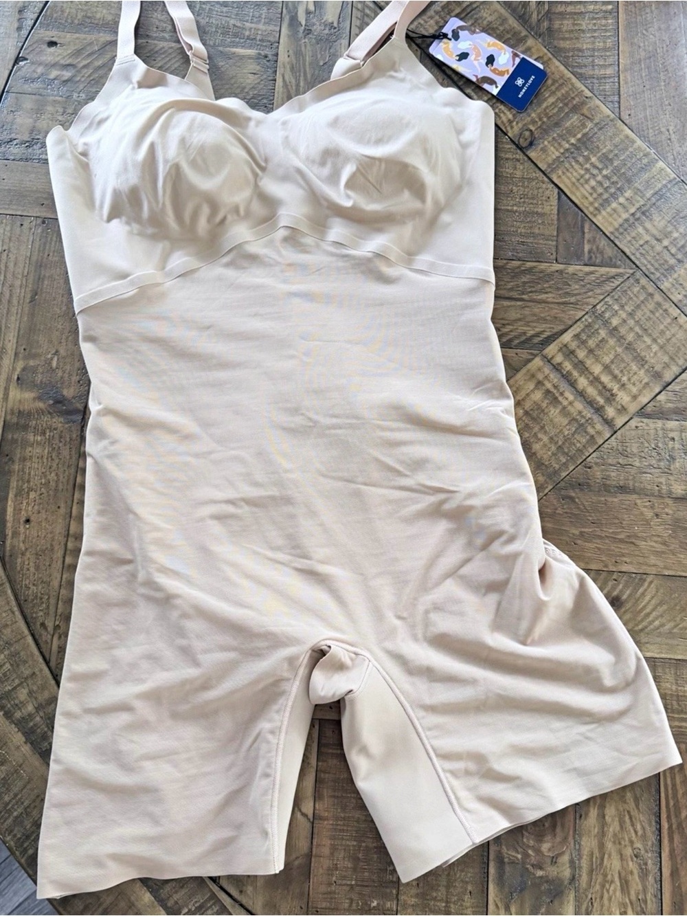 Honeylove Light Nude Full-Body Shaping Bodysuit Romper